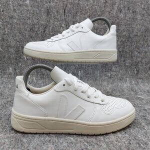 VEJA V-10 Women's Sneakers White Size 7 Low Top Casual Walking Twee Chic